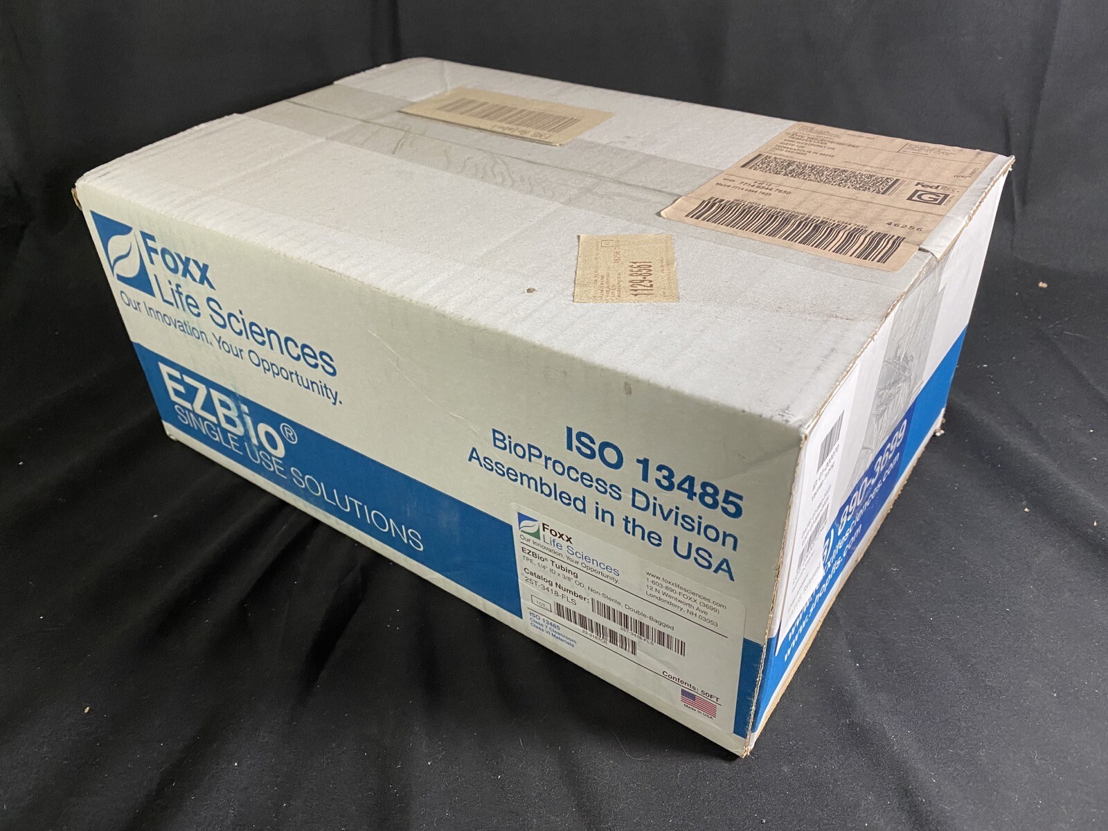 FOXX LIFE SCIENCES 1/4″ ID x 3/8″OD 50′ TPE EZBio Tubing 25T-3418-FLS (1/cs)