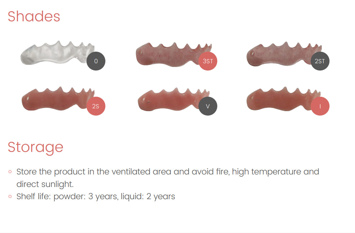 1000g HEAT CURRING Acrylic Resin Powder Denture Base Polymers Resin Powder ONLY