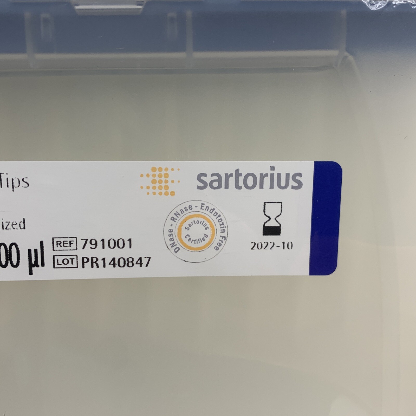 (19-Racks) Sartorius 791001 Sterile Optifit Pipette Tip 10-1000uL EXPIRED 2022