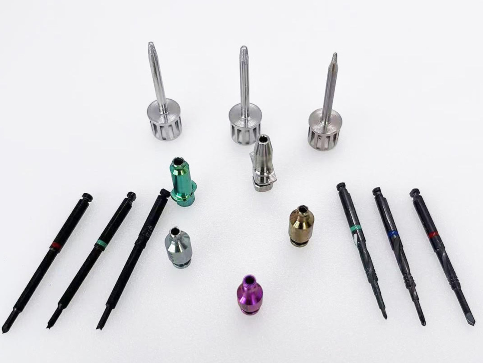 Dental Claw Drill Screw, Reverse Remover Kit ITI,Bego, Dio, Osstem M (14 piece)