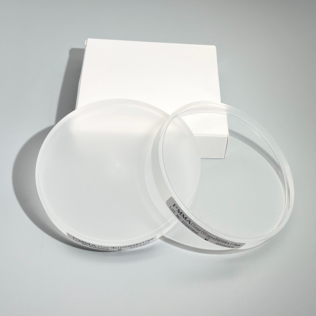 98mm Dental Clear PMMA Disc CAD/CAM Occlusal Splints and Drilling Templates 5Pcs