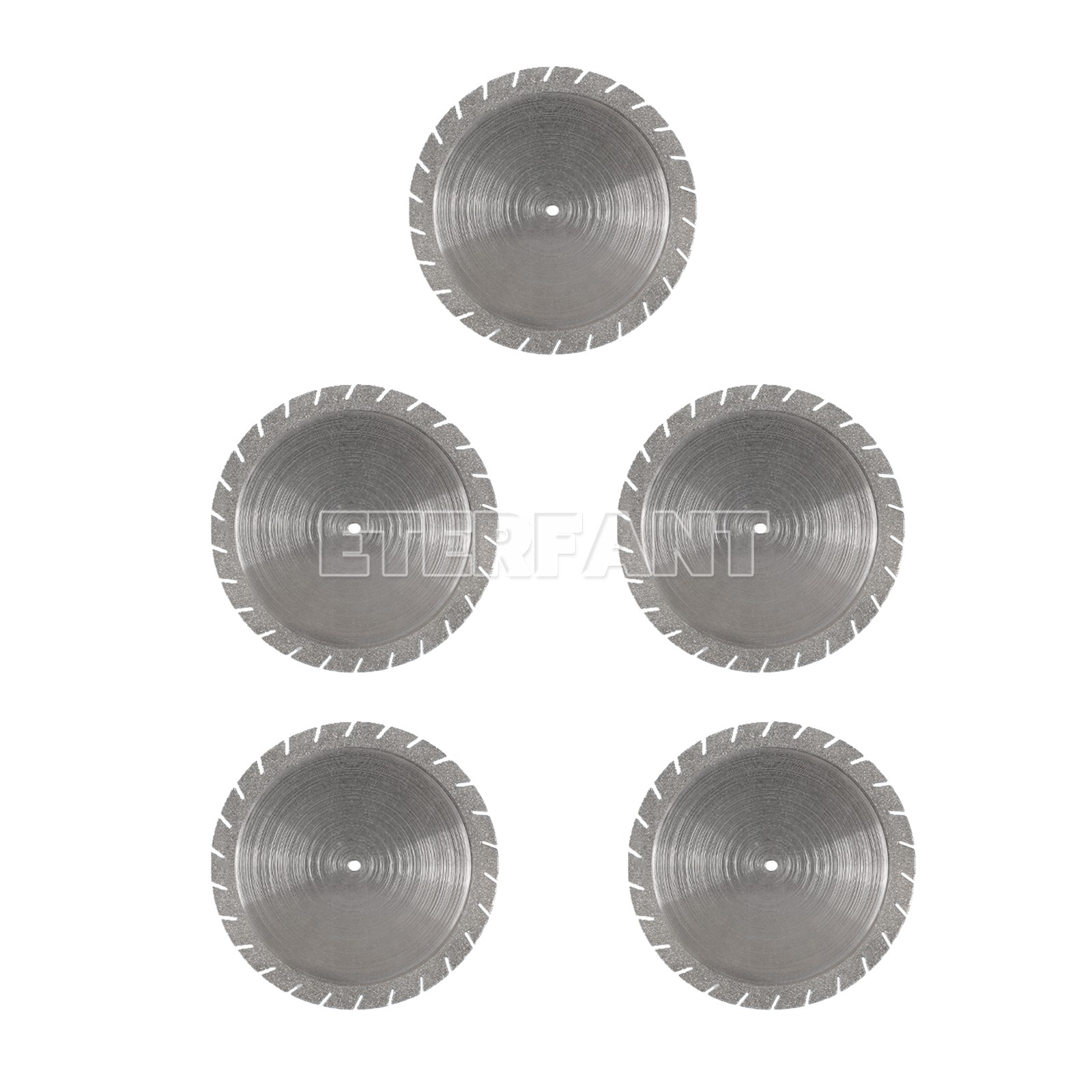 2pcs Dental Lab Diamond Cutting Disc Double Sided 40mm*0.3mm Crown Plaster Disc