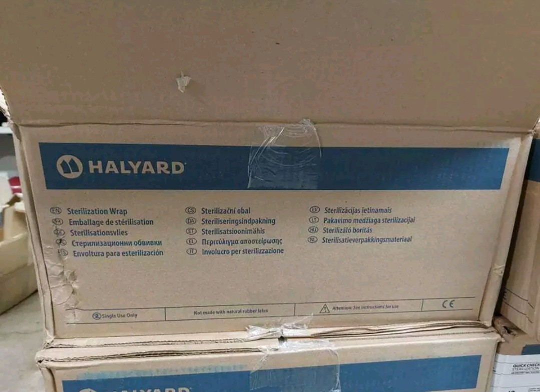 (48 Count) Halyard 34189 Quick Check Sterilization Wrap H500 Fabric, 45″ x 45″