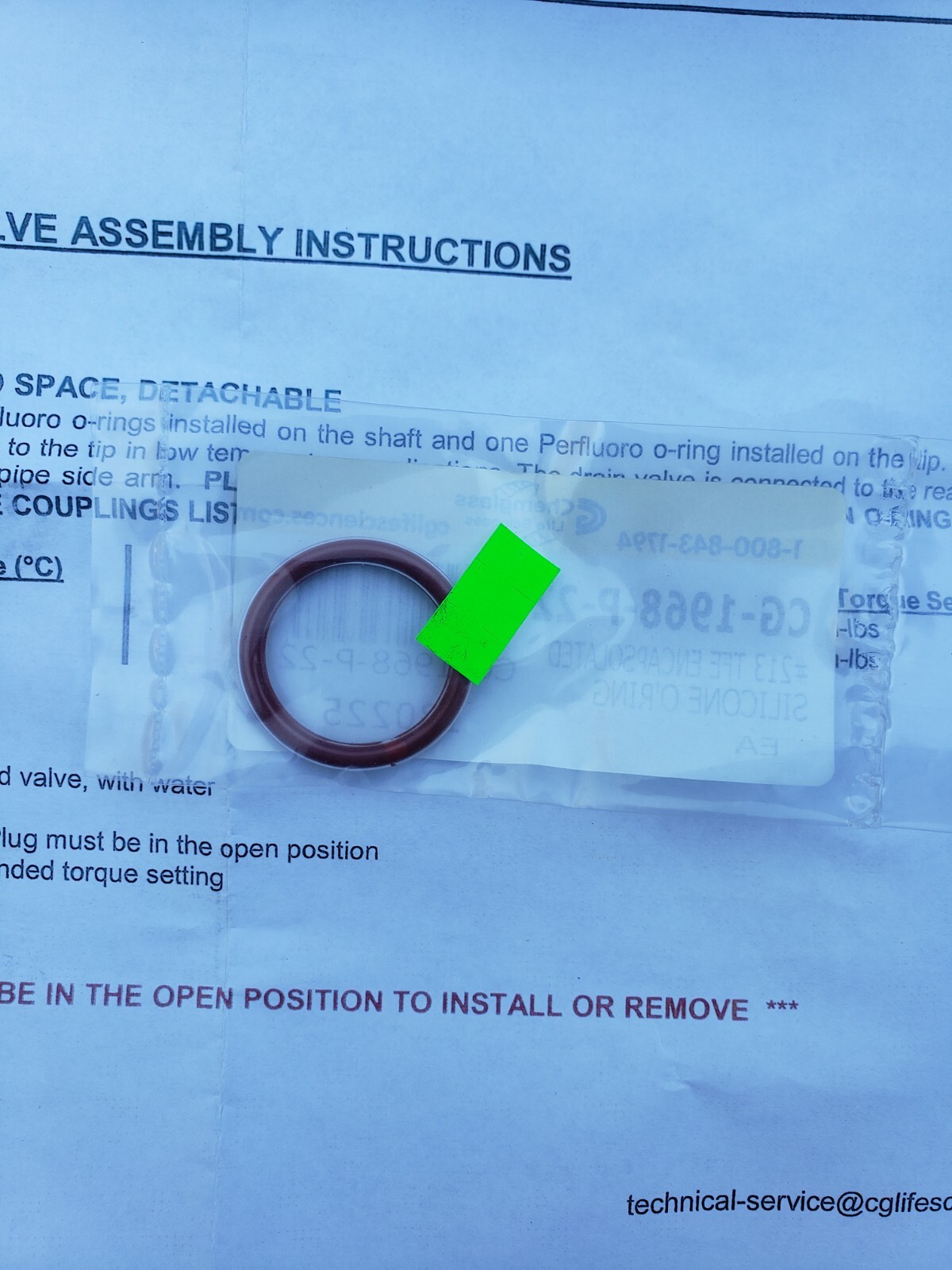 Chemglass Drain Valve Zero Dead Space CG-1968-Q-01