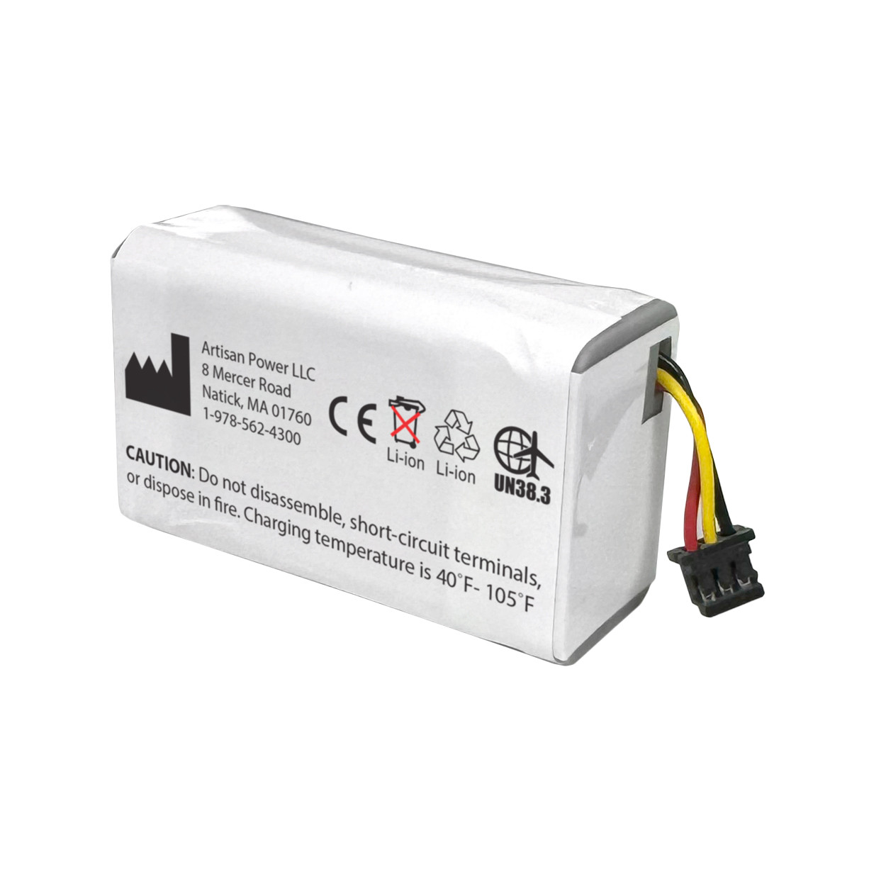 Replacement battery for Eitan Medical / Qcore / Sapphire Epidural Infusion Pump