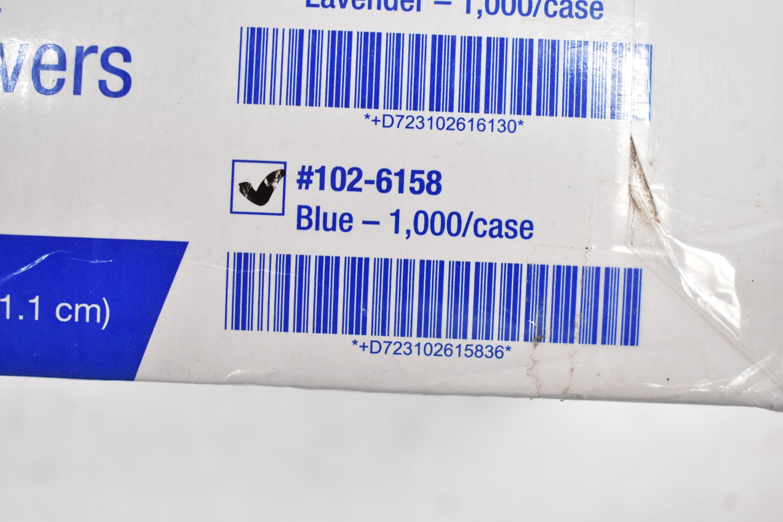 Safco Dental Supply One Sheet Size B Tray Covers Blue 8.5 X 12.25 1000/Case Box