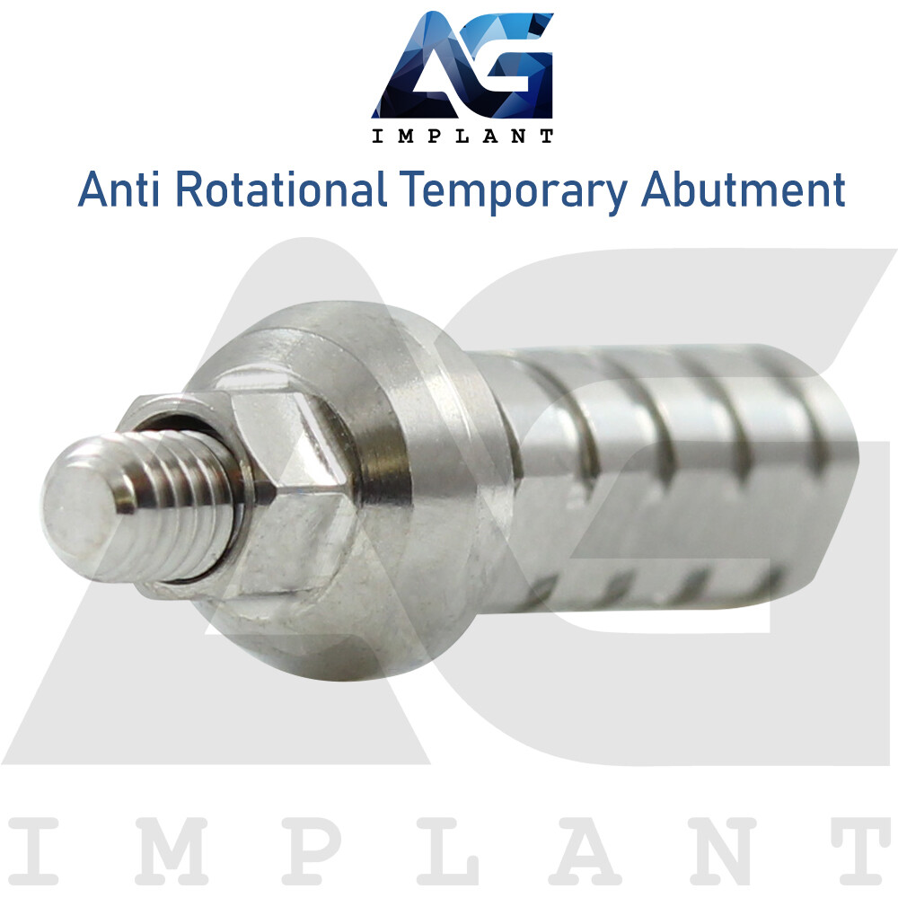 10 Anti Rotational Temporary Prosthetic Titanium For Dental Int Hexagon 2.42mm