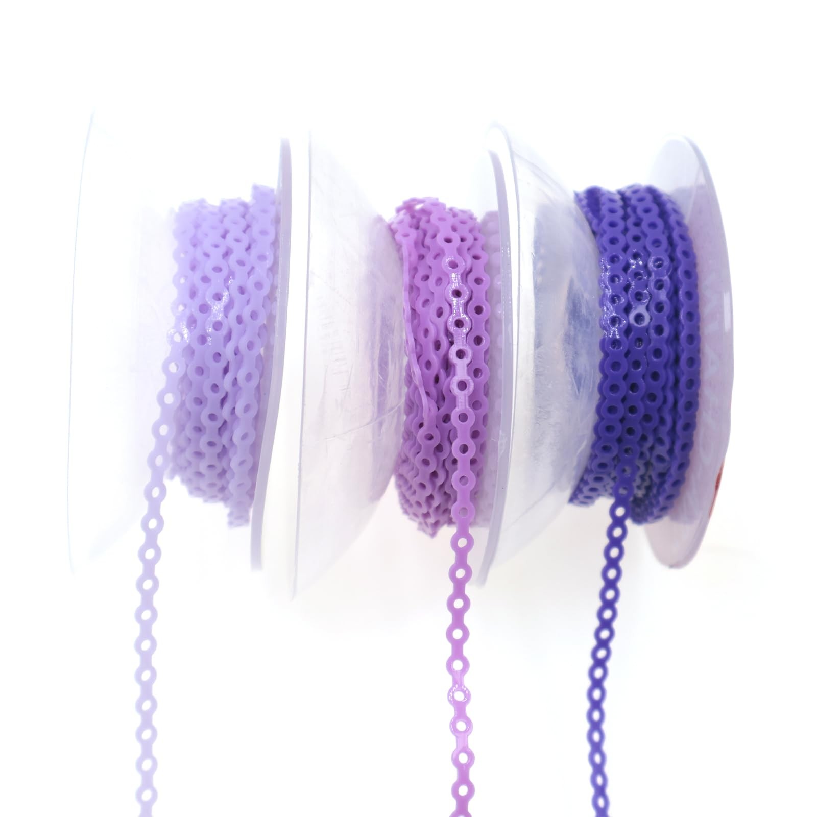 FUIODA 1 Roll/15Ft Orthodontic Dental Elastic Power Short, Light Purple