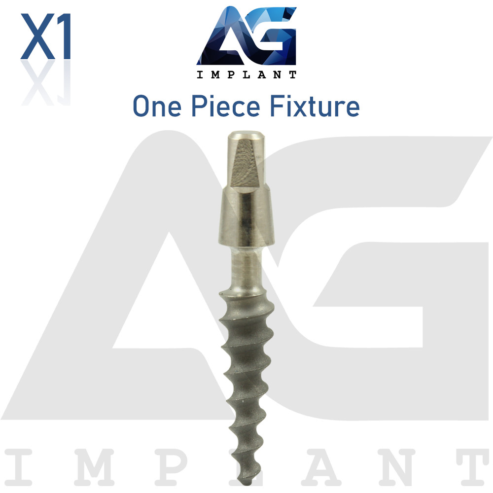 One Piece Fixture System Titanium Prosthetic Integrated SLA Surface Dental