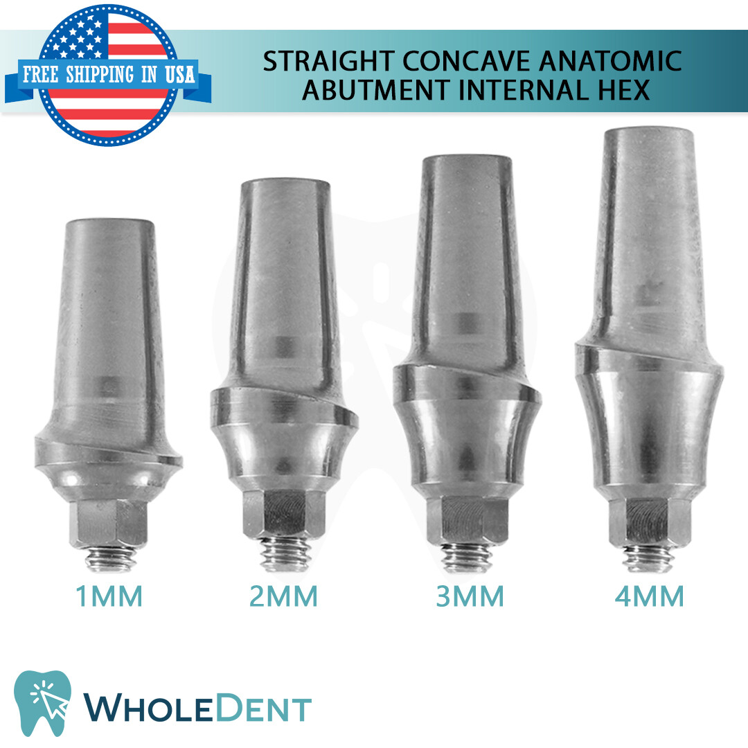 X1 Dental Concave Abutment Transfer Analog Healing cap Prosthetic Kit Int Hex