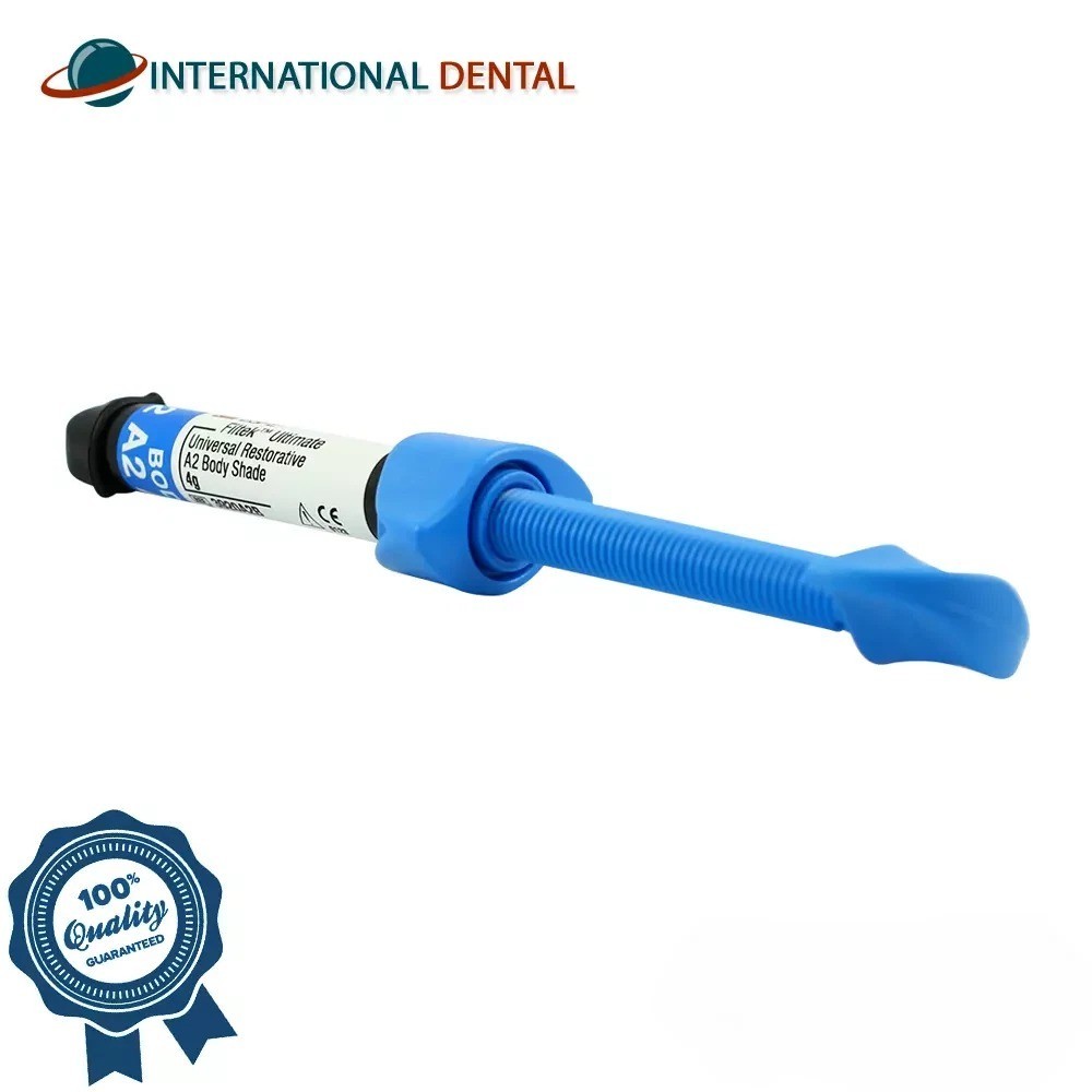 Dental Restorative Composite Material 3 Shades Light Cure Syringe 4g Restoration
