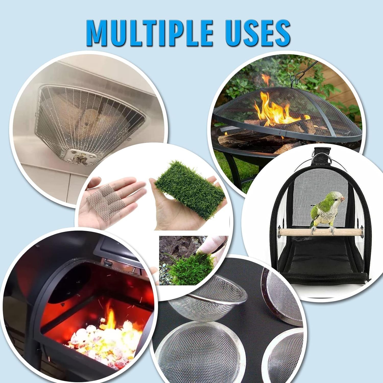 Durable Stainless Steel Mesh Screen 11.8″x8.2″ for Ventilation and Filtration