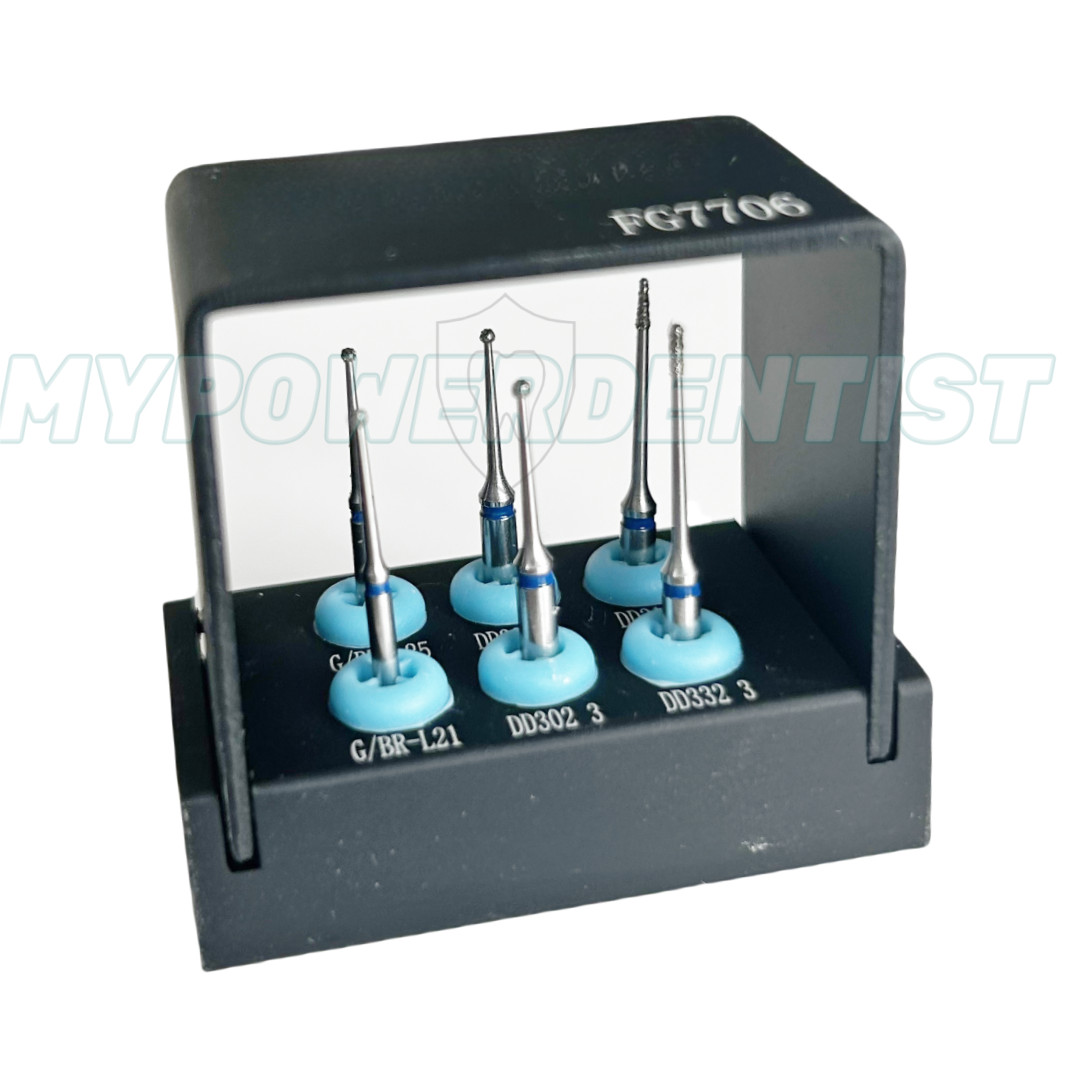 Dental Pulpotomy Access Open Pulp Cavity Burs Less Invasive 6Pcs/Kit FG77006
