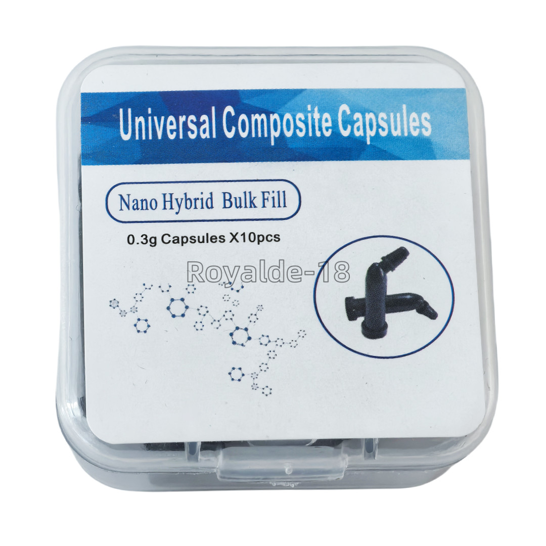 Dental Composite Resin Capsules Unidose Caps Hybrid Light Cure 0.3g A1/2/3/3.5
