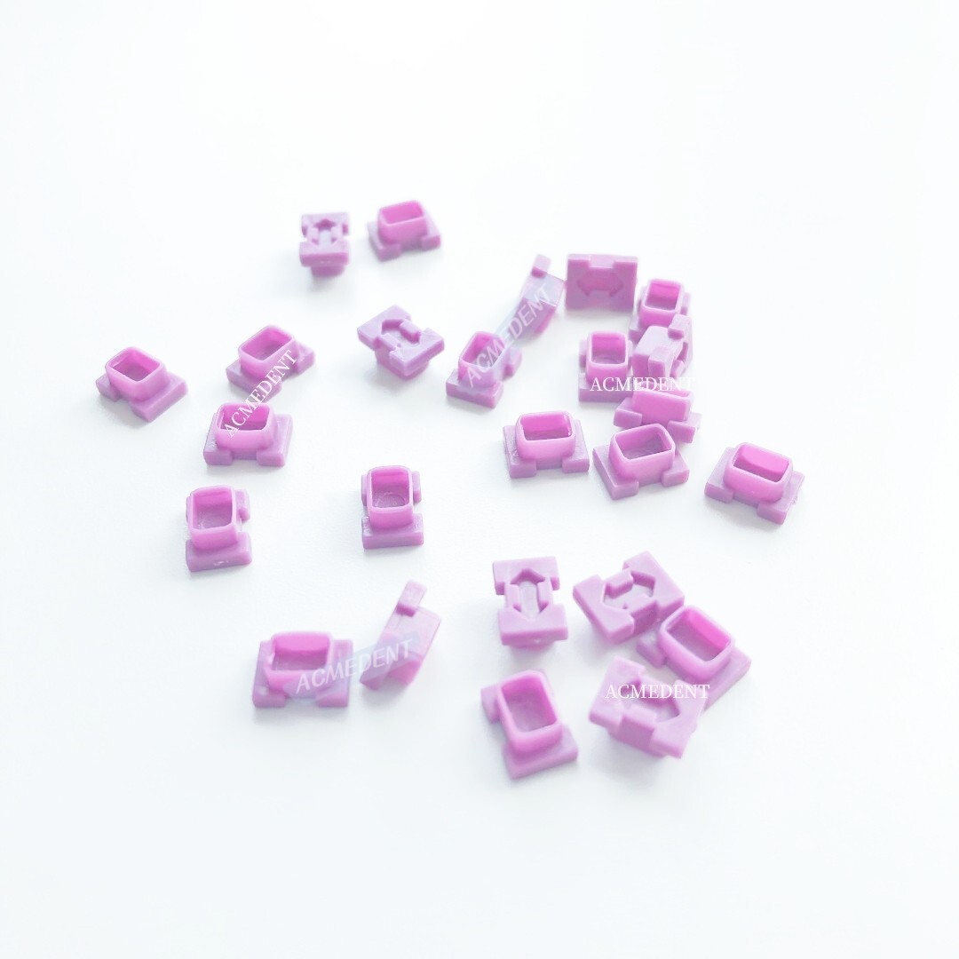20Pcs Dental ITI Snap Caps Closed Tray RC Impression Coping Fit Straumann Purple