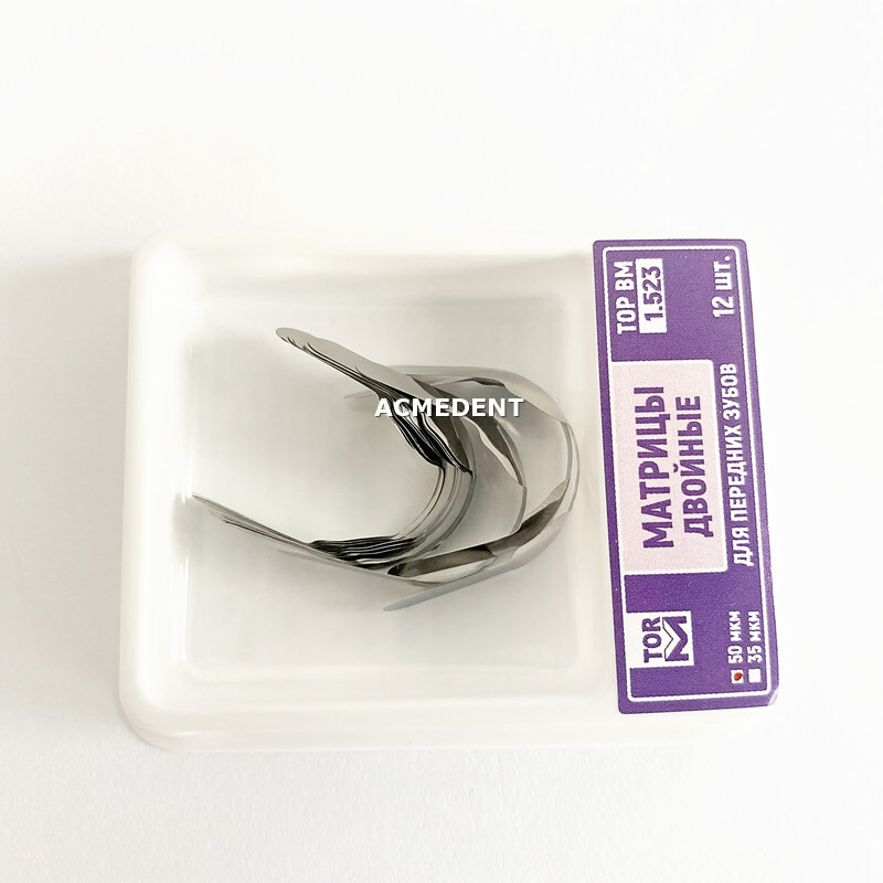 1Box Dental Proximal Anterior Strips Twin Matrix Metal Matrices TOR VM 1.523
