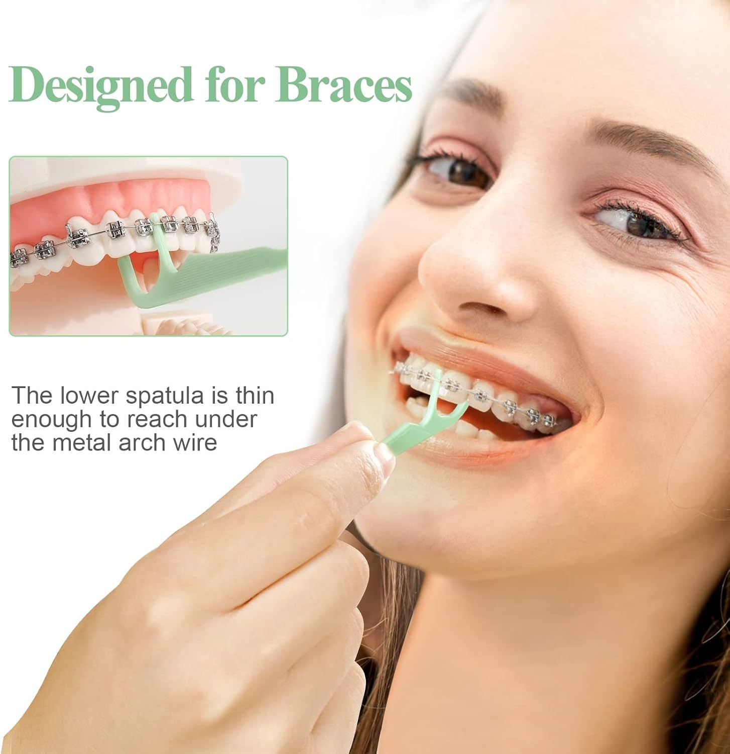 150 Hilo Dental De Ortodoncia Para Frenillos Con Dispensador De Hilo Dental, …