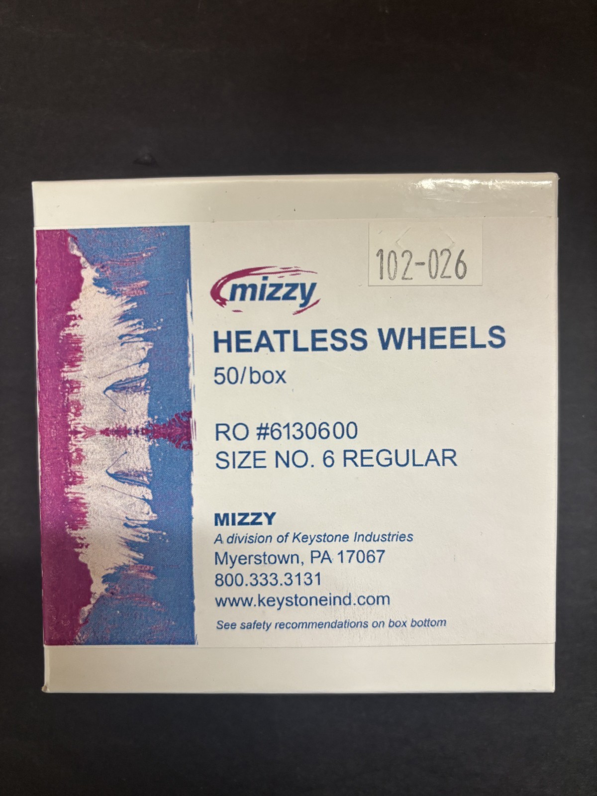 Heatless Wheel Regular #1, 2, 3, 4, 5, 6, 8, 15 (Mizzy) 50Pkg