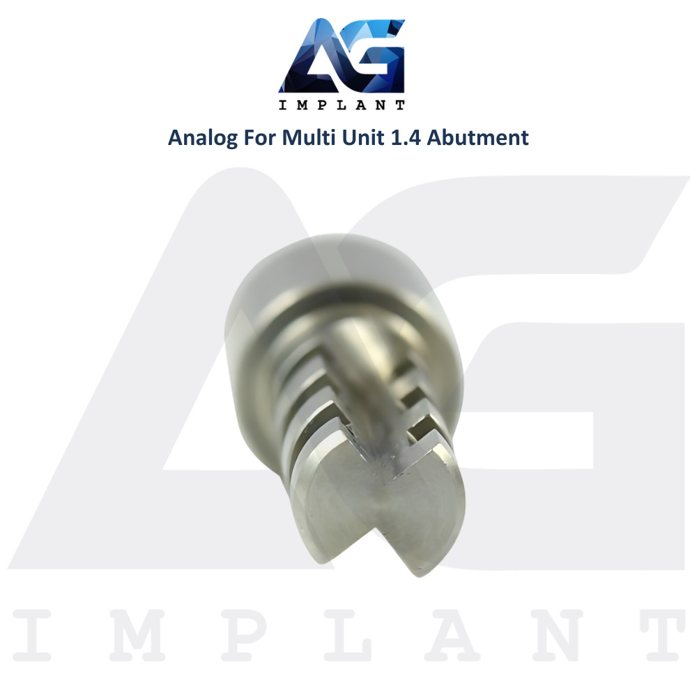 10 Dental Analog Multi Unit 1.4mm Prosthetic Int Hex System Stainless Steel