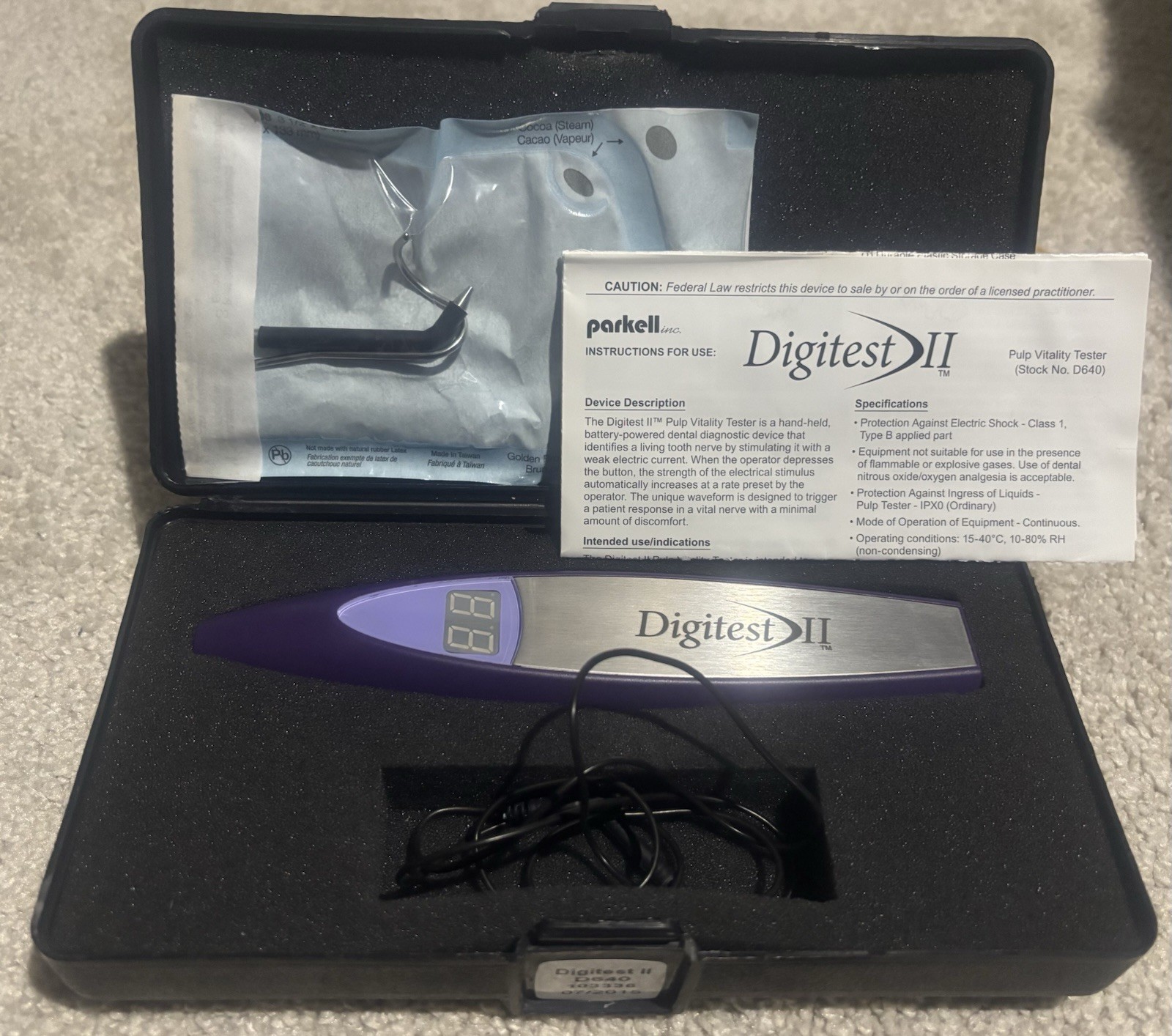 Parkell Digitest II Digital Pulp Vitality Tester Model D640