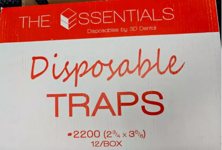Dental Evacuation Trap Disposable 2200, 12/box (2 3/4″ x 3 5/8″)
