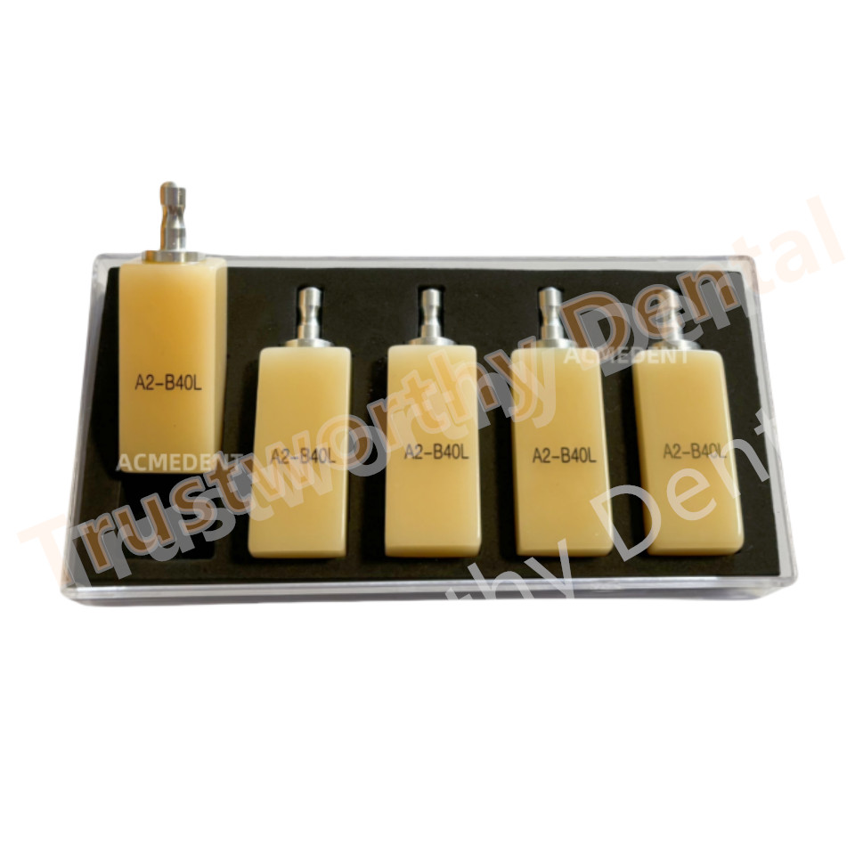 Dental B40L PMMA Blocks Disk Block Cerec Bleached Blocks A2 Bridge