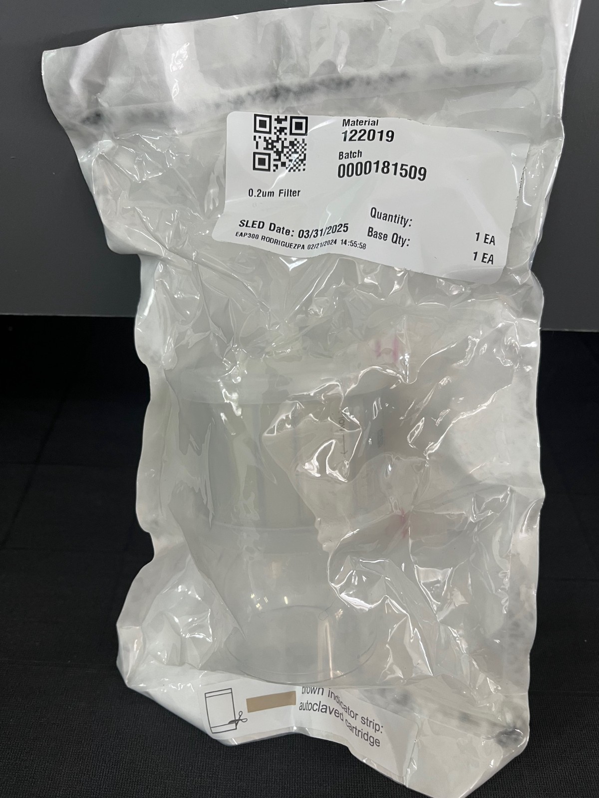 SARTORIUS Sartopore 2 Strl Midicap 0.45 + 0.2um, 5445307H7–HH–A, Exp 4/25, 1pc