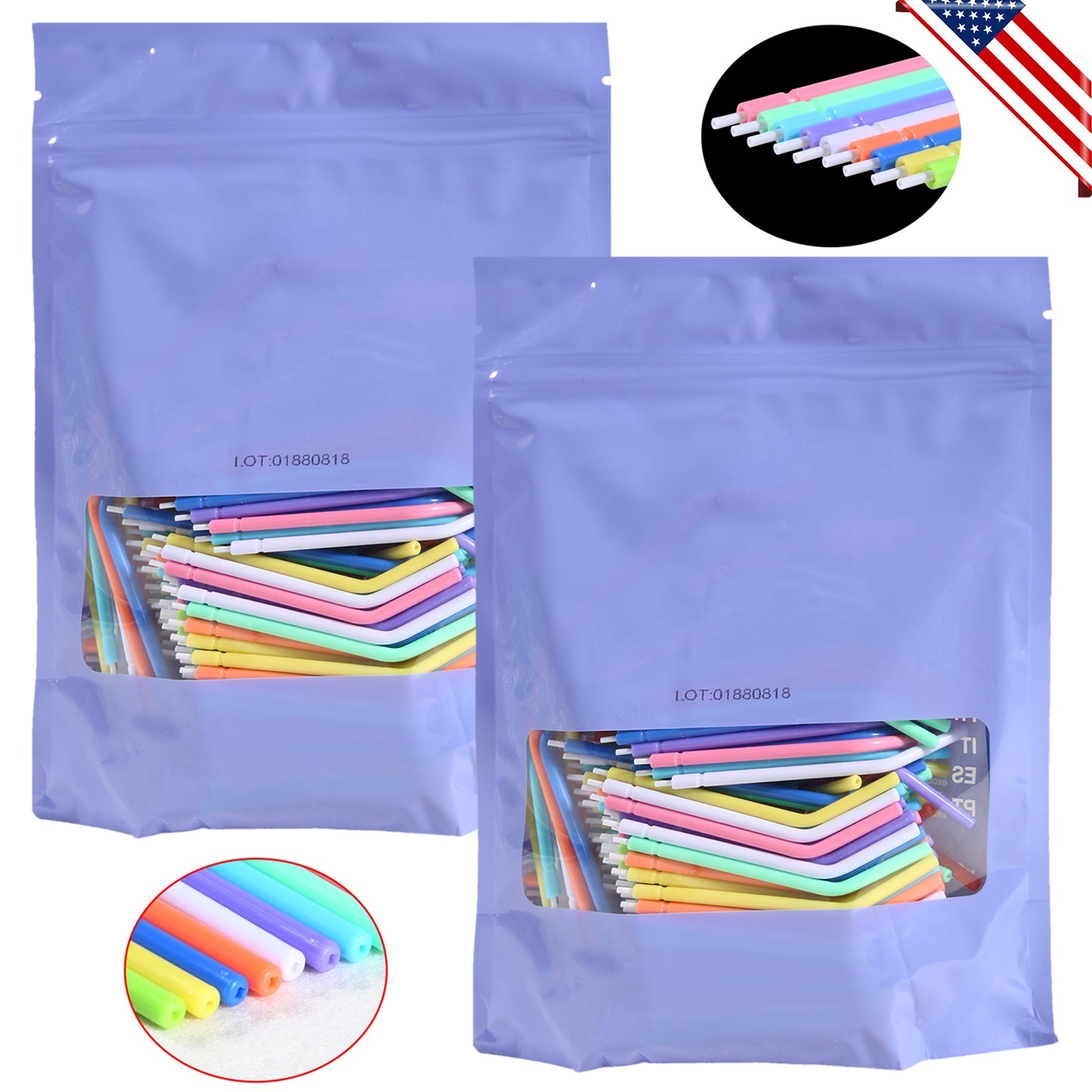 10 packs Dental 3 Way Air Water Syringe Disposable Spray Tips Triple Nozzle Tube