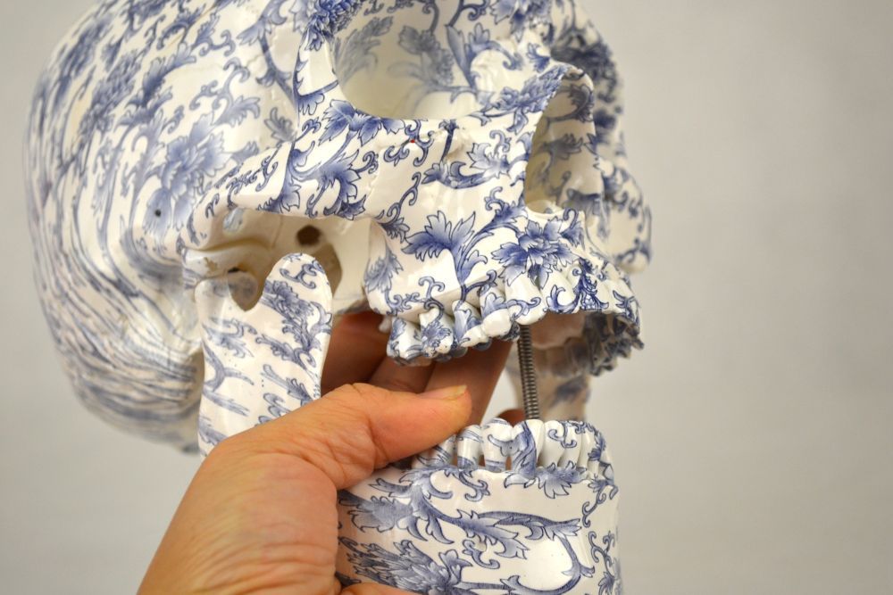 High Degree Emulation 1:1 Skull Art Replica, 2-part, Life Size-Art Pattern China