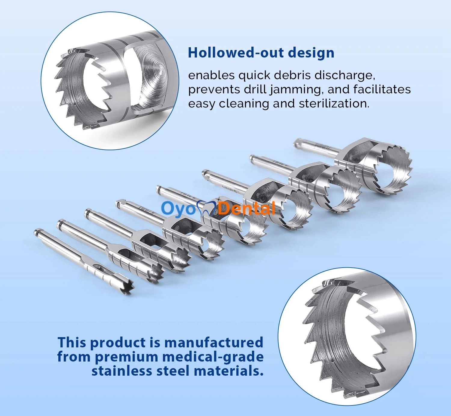 Dental Implant Tissue Punch Tools Stainless Steel Φ 7.0 For lmplant Handpiece