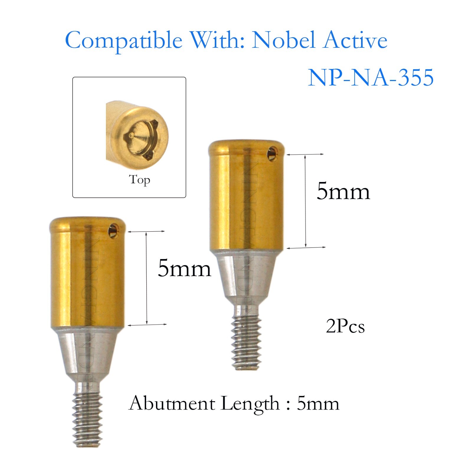 For Nobel active Implant Locator Abutment Screw 3.5mm NP