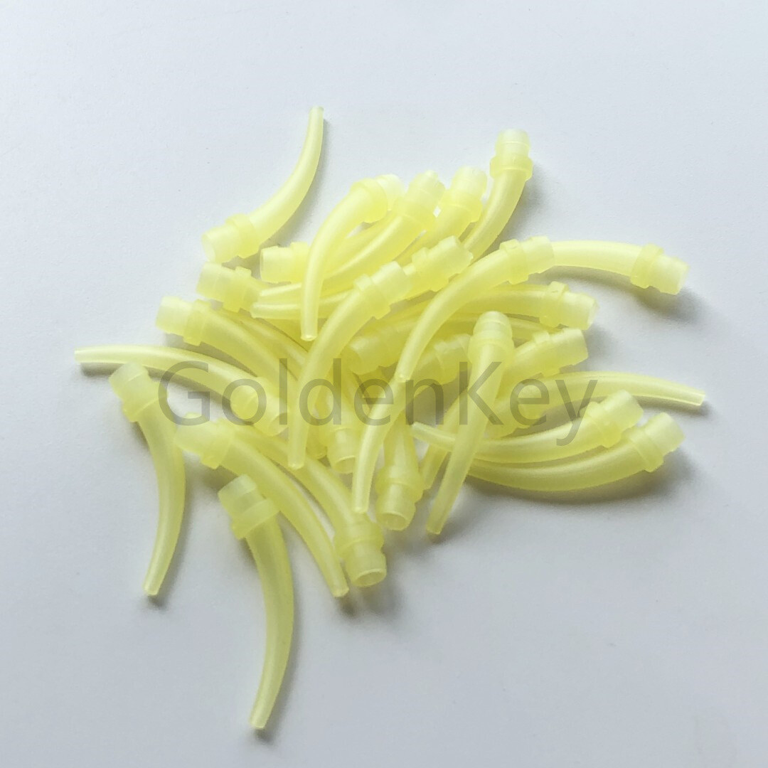 2Pack Dental Intra Oral Impression Mixing Tip Clear/Yellow Accurate Dispener Tip