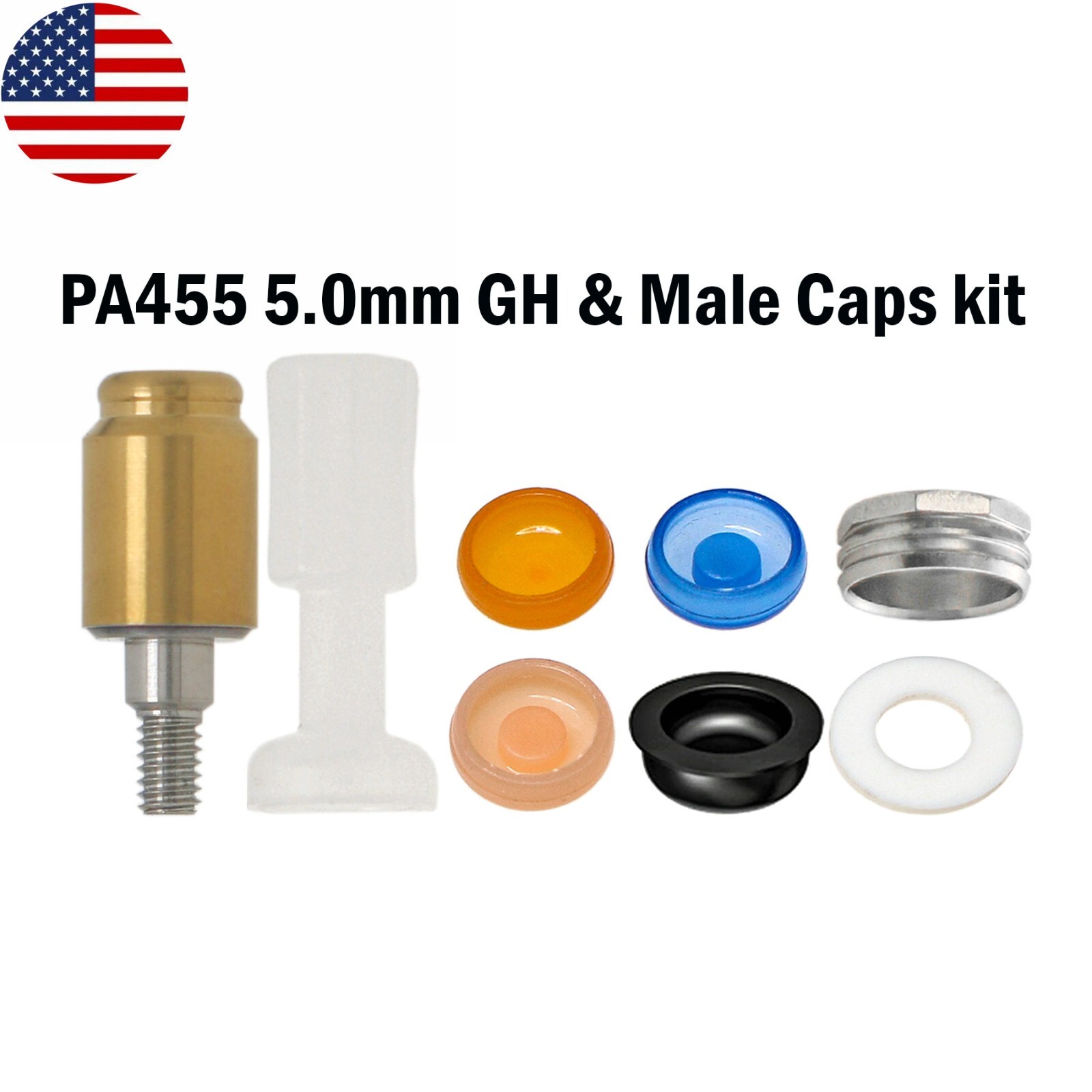 US Dental Attachment Abutment Male Cap Tool fit Zimmer Removable PAØ3.5mm/4.5mm