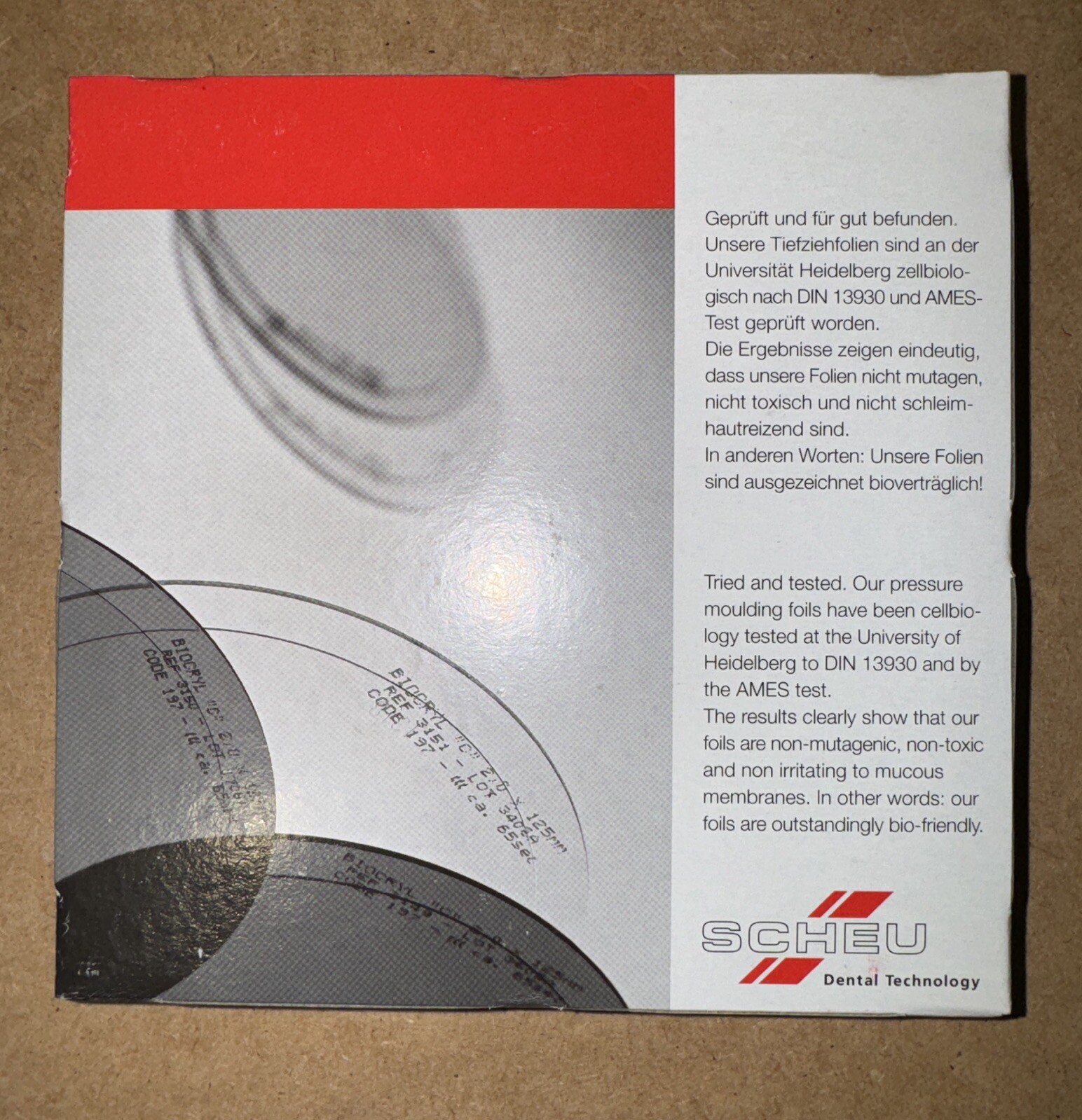 Scheu Isofolan Foil 0.1 x 125 mm 100/pk – 3207.1