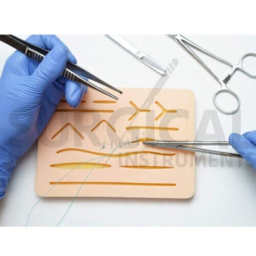 200 Pcs Skin Suture Practice Silicone Pad Wound Simulated Surgical Training Kit