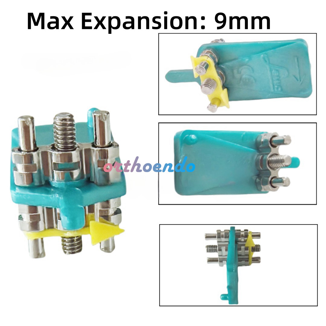 LEWA Orthodontic Expansion Screws Dental S.S Max Standard Expansion 9mm with Key
