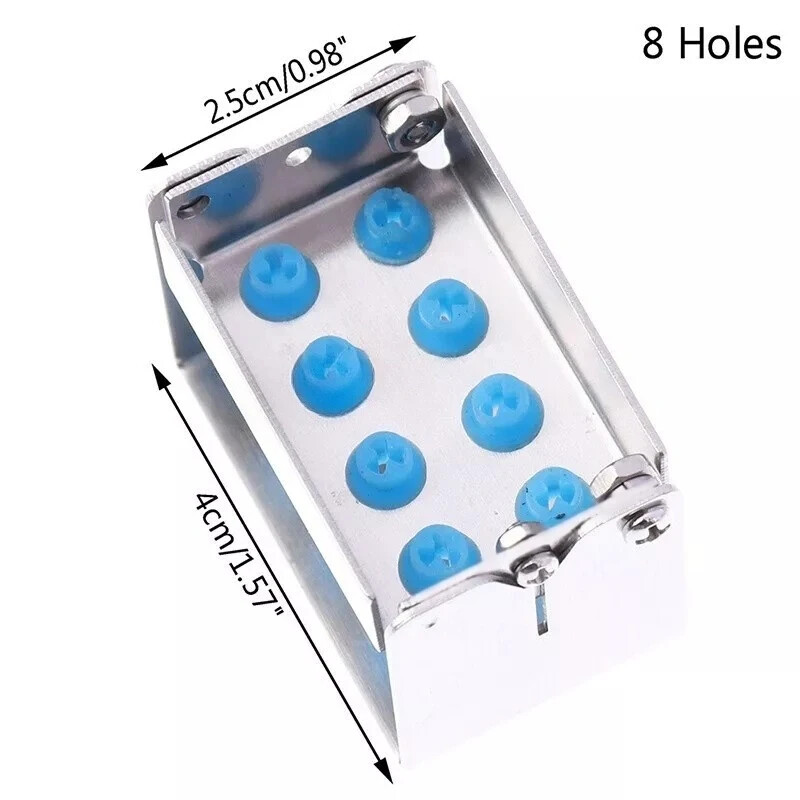 Dental Bur Holder Block Box Disinfection Case Box Organizer 8/12/30 Holes Stand