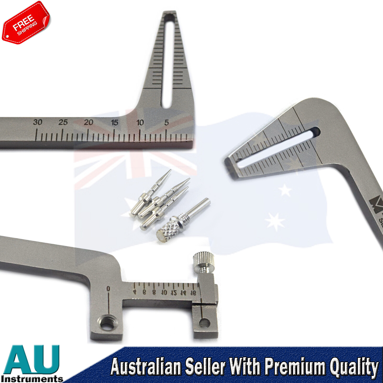 Dental Measuring Instruments Willis Bite Gauge Parallel Implant Locator Drill