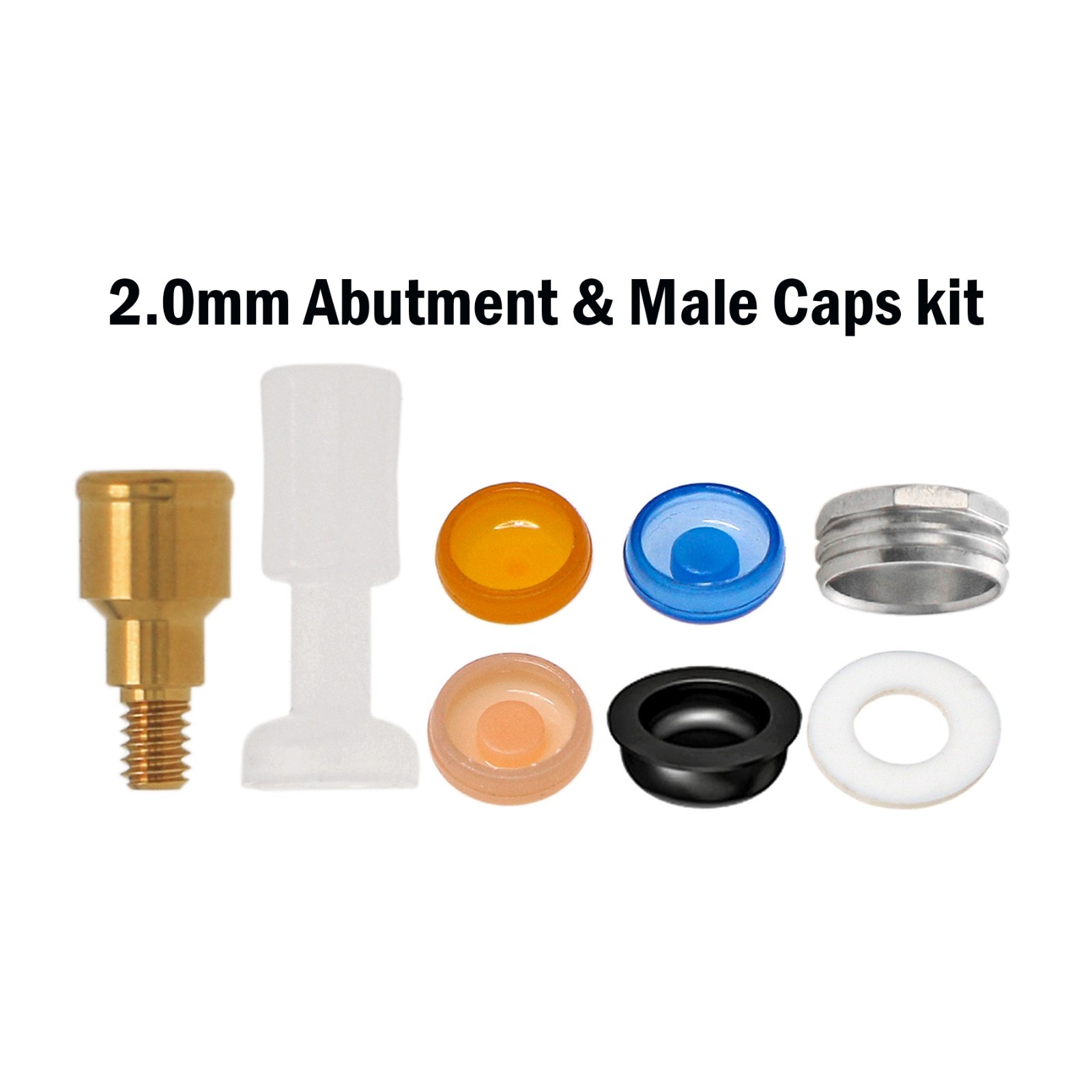 Overdenture Locator Abuetment for Zimmer Tapered Screw-Vent 3.5mm Male Caps Tool