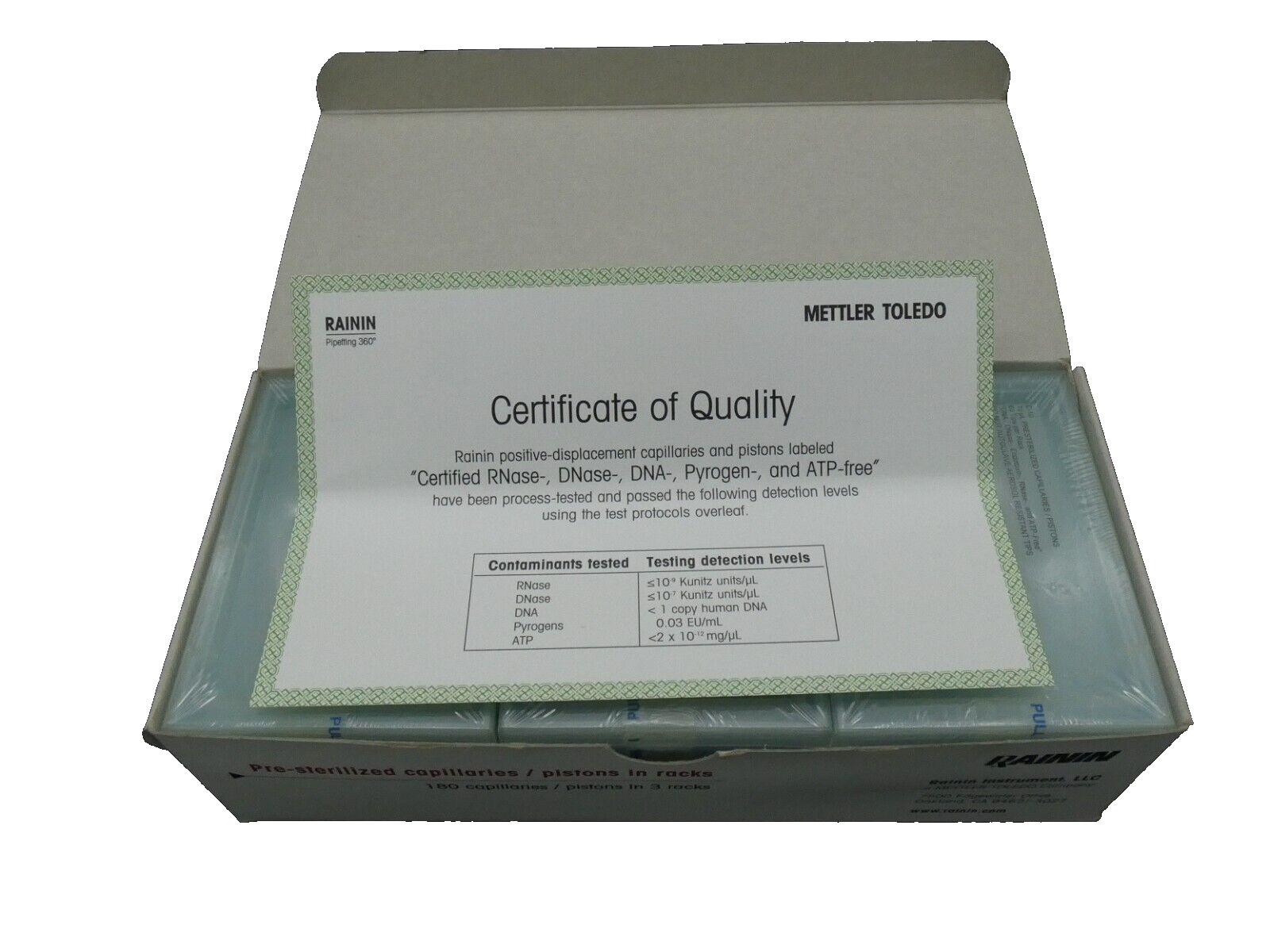 Rainin 0.1ul- 10ul – Pre-Sterile – 3×96= 288 TIPS