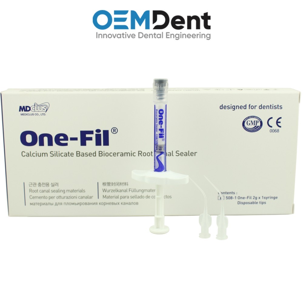 Dental MEDICLUS One-Fil® Calcium Silicate Based R00t Canal Sealer Syringe 2g