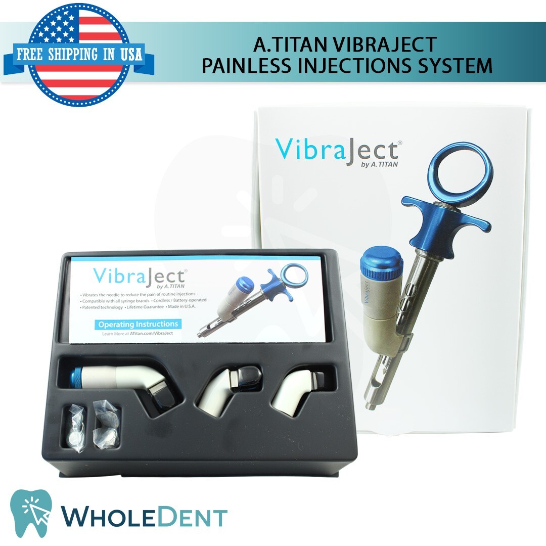 A.Titan VibraJect Painless Injections System Dental Motor Batterie Device