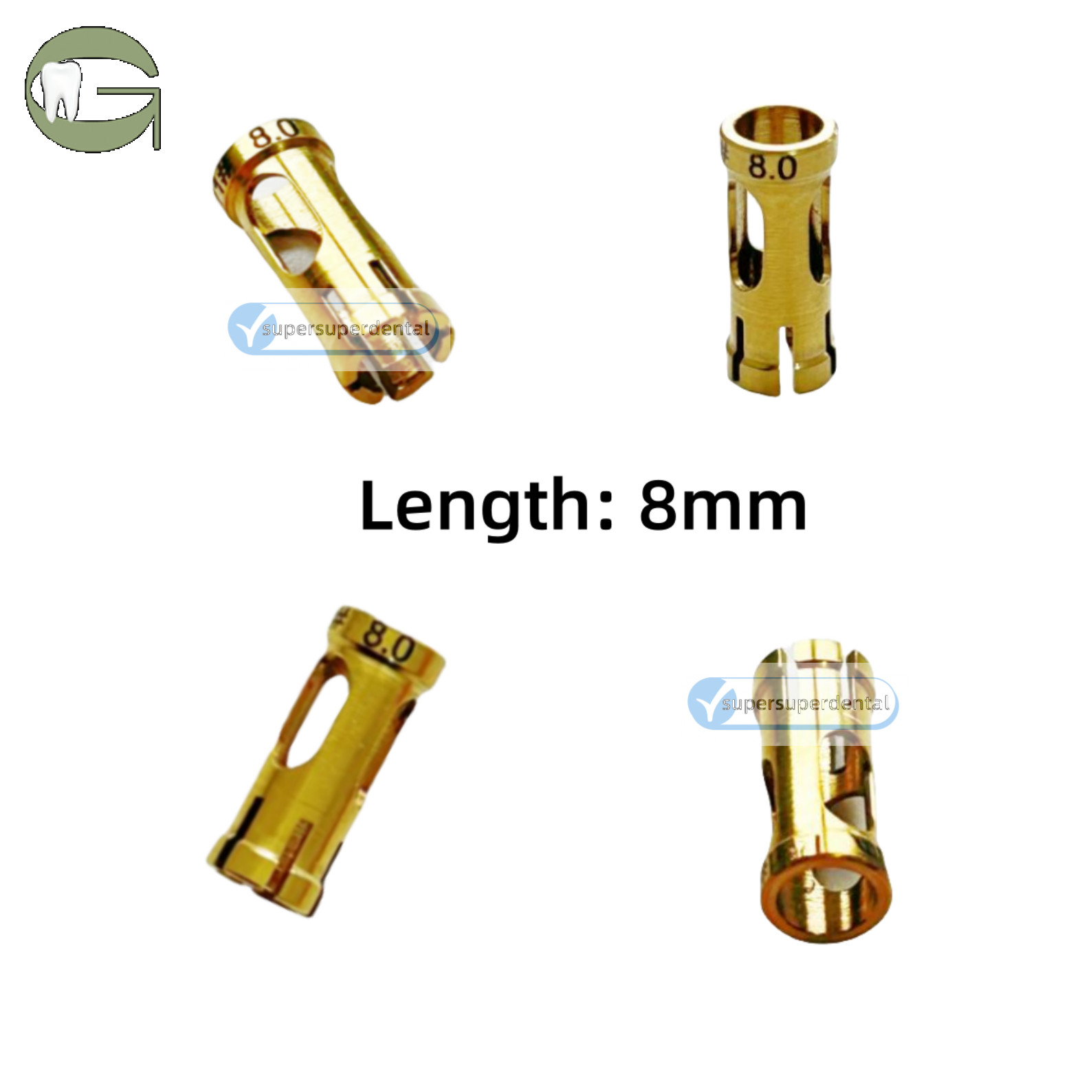 Dental Guide Stopper Sleeve Guided Drill Safety Depth Stop Drills Fits DEN L/M/S