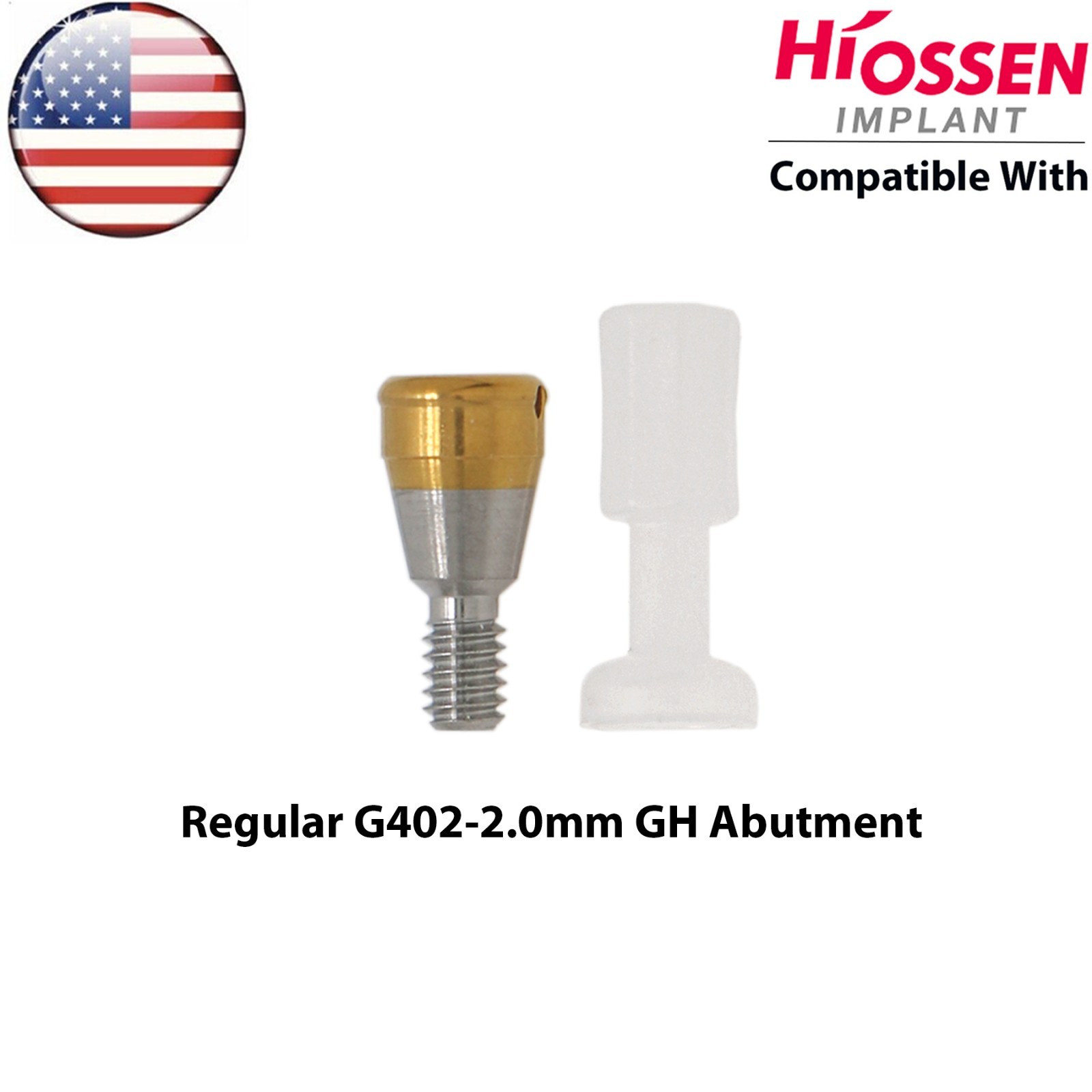 US Dental Overdenture Locator Abutment fit Hiossen Oss ET Mini/Regular Implants