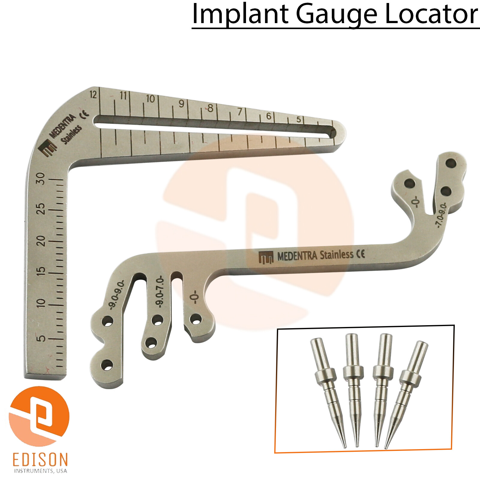 Implant Surgical Drill Guide Locator Gauge Dental Parallel Drilling Applience CE