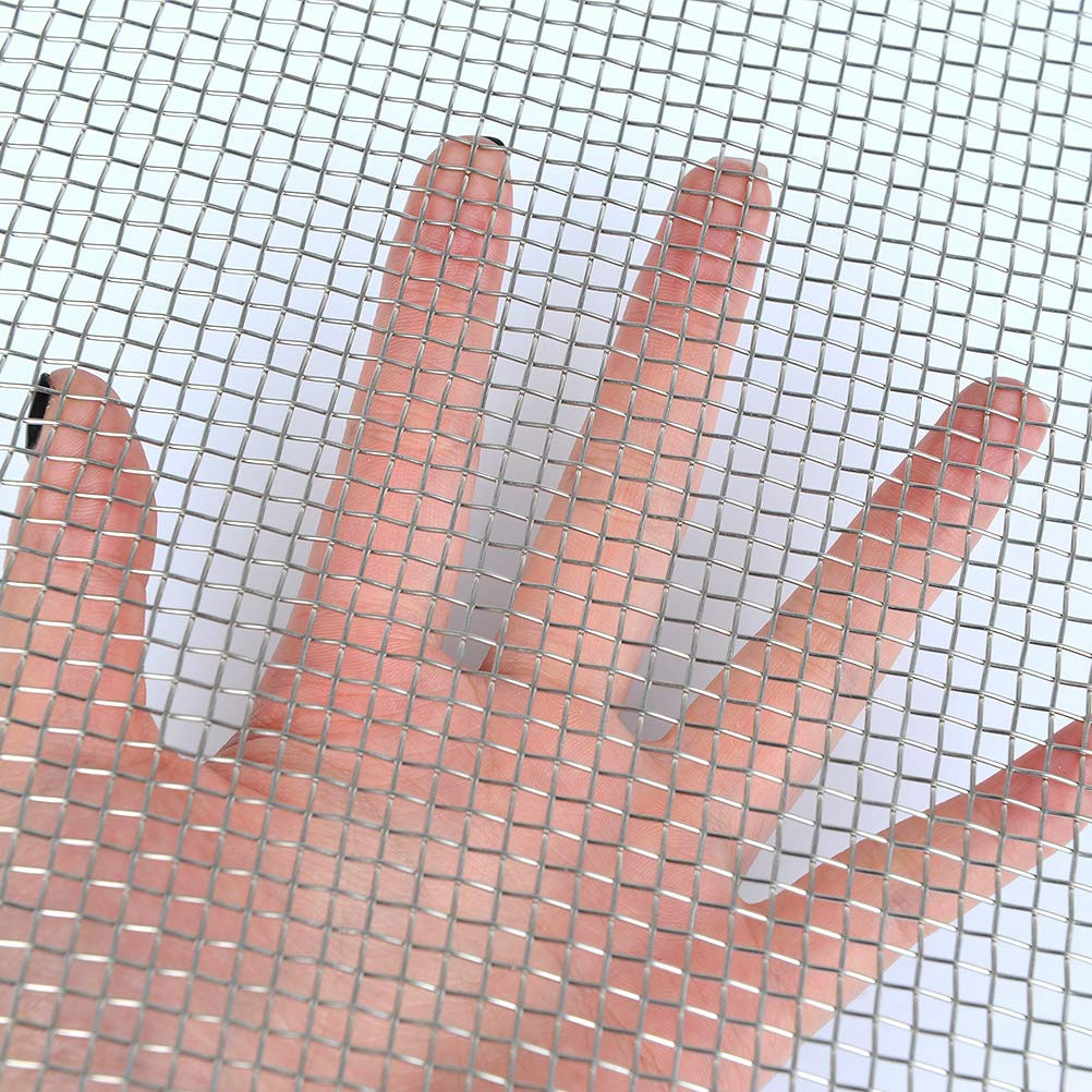 304 Stainless Steel Woven Wire Mesh 5 Mesh 11.75×23.5″ Security Screen
