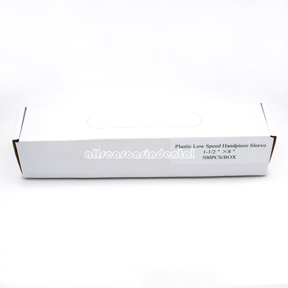 1000 Pcs Dental Disposable Plastic Sleeves for Low Speed Handpiece 1-1/2”×8”