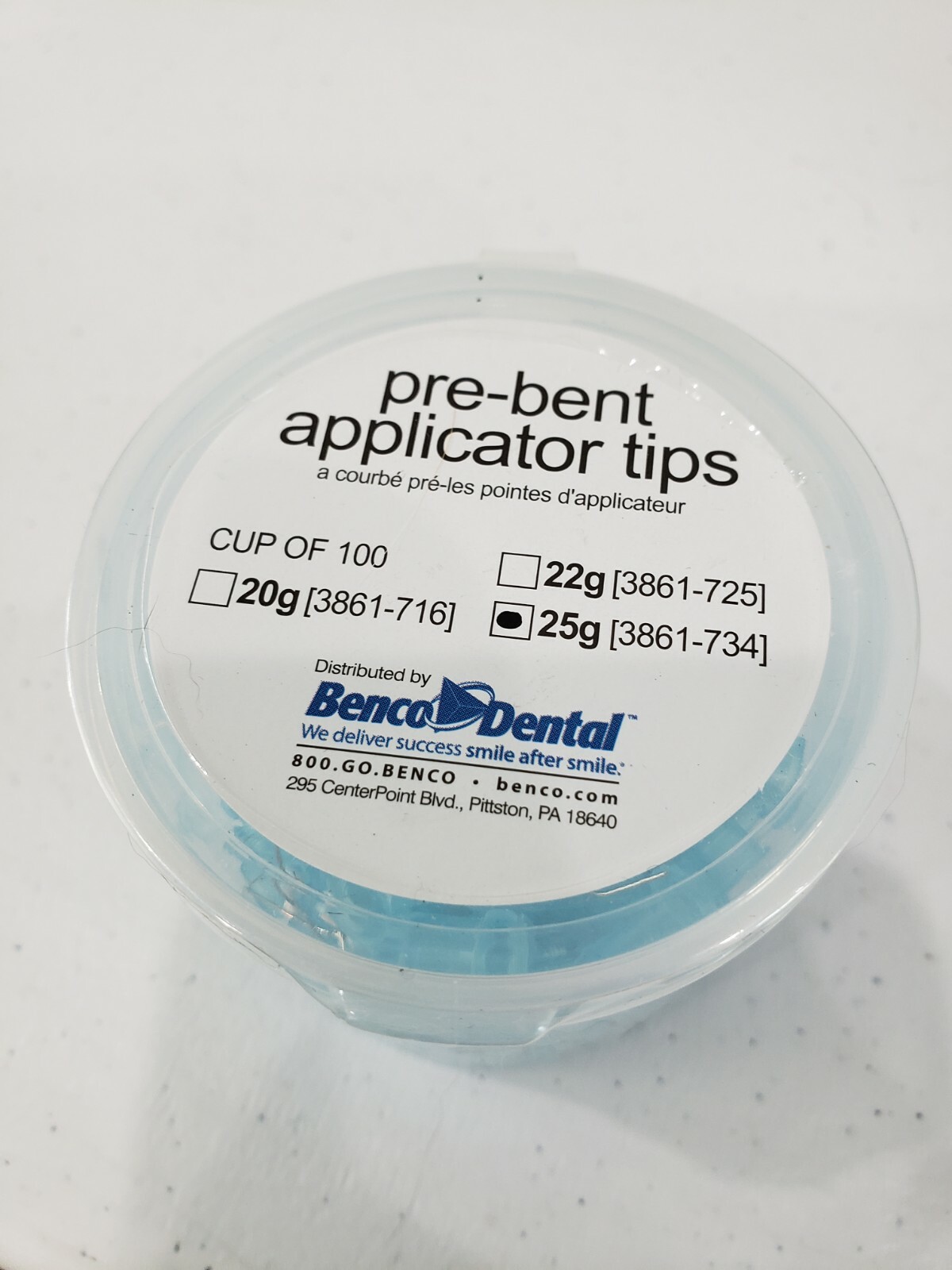 Dental Delivery Tips 100pk BENCO dental Applicator Tips 25g