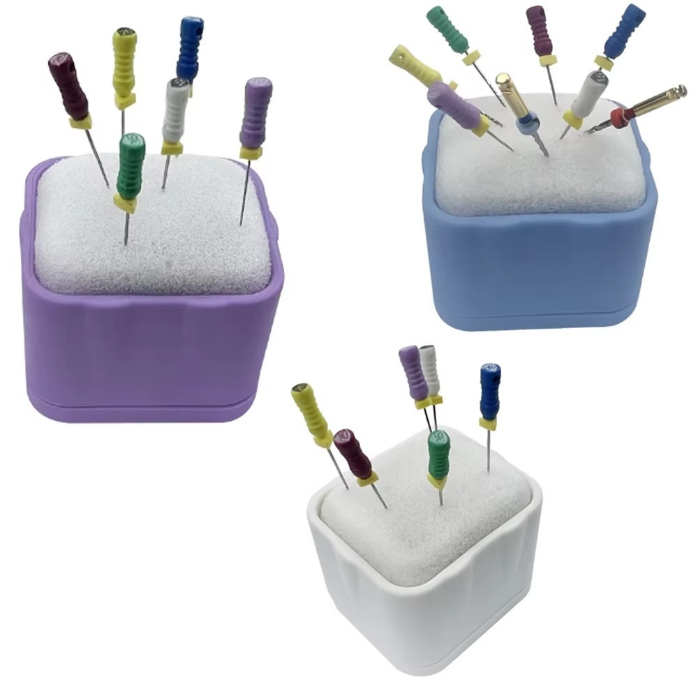 Dental Endo Endodontic Files Clean Stand Cleaning Sponge Root Canal File Holder
