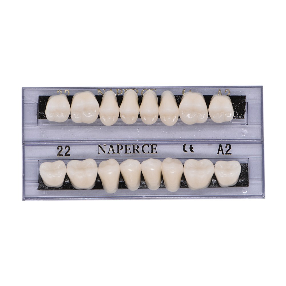1/3/5Box 22#A2 Dental Acrylic Resin Denture Full Set Teeth Upper Lower Shade US